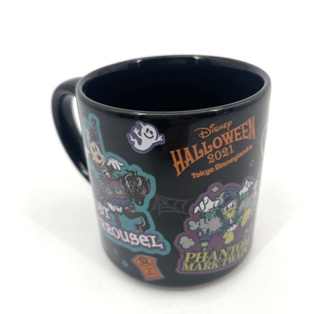 Tokyo Disneyland Resort Japan Halloween Souvenir Mug 2021 Black Haunted Castle
